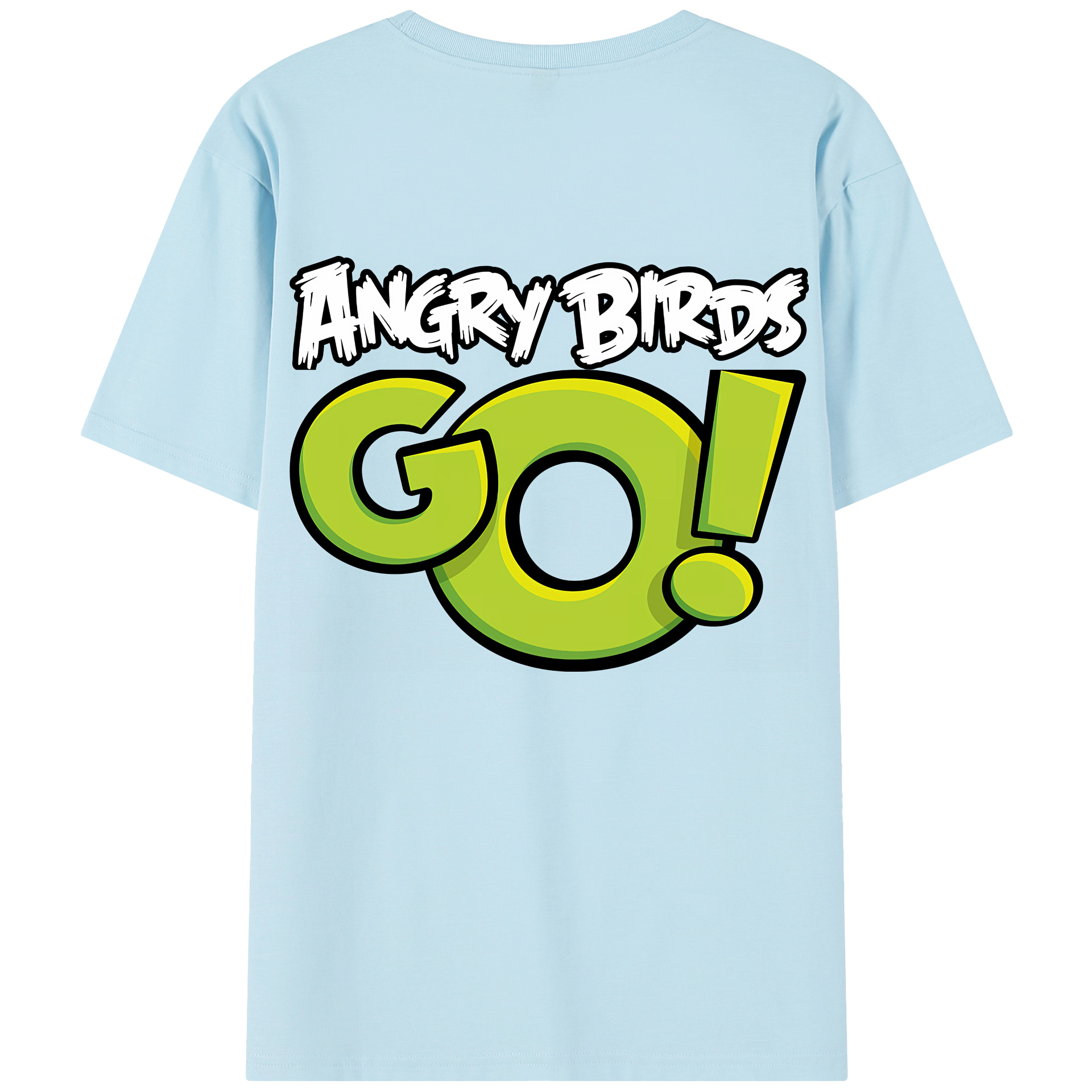 （画像用） Angry Birds アングリーバード 綿100％半袖Tシャツ（背面プリント）